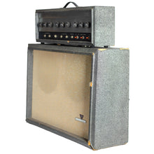 Load image into Gallery viewer, 1960s Silvertone 1484 Amplifier Head and 2x12 Cab Gray Tolex w/Foot Switch (PDX)
