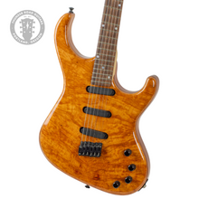 Load image into Gallery viewer, Used Unknown Builder Fanned Fret Double Cut Guitar Gloss Natural Burl #NSN (PDX)
