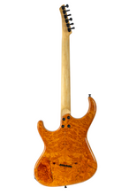 Load image into Gallery viewer, Used Unknown Builder Fanned Fret Double Cut Guitar Gloss Natural Burl #NSN (PDX)
