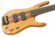 Load image into Gallery viewer, Used Acacia Custom Long Scale 5-String Bass Quilted Maple w/Mahogany, Maple, and Bubinga Neck #NSN (PDX)
