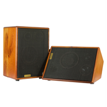 Load image into Gallery viewer, Used Daedalus W-803 Acoustic Guitar Speaker Cabinets Pair Natural Wood #NSN (PDX)
