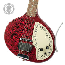 Load image into Gallery viewer, Used Jerry Jones Baby Sitar Red &amp; Black Crackle w/Lipstick Pickup &amp; Buzzmaster Bridge (PDX)
