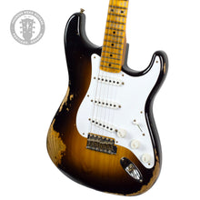 Load image into Gallery viewer, Used 2023 Fender Custom Shop Ltd 70th Anniv &#39;54 Stratocaster Heavy Relic Wide Fade 2-Tone Sunburst #2604 (PDX)
