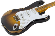 Load image into Gallery viewer, Used 2023 Fender Custom Shop Ltd 70th Anniv &#39;54 Stratocaster Heavy Relic Wide Fade 2-Tone Sunburst #2604 (PDX)
