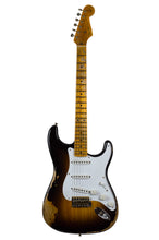 Load image into Gallery viewer, Used 2023 Fender Custom Shop Ltd 70th Anniv &#39;54 Stratocaster Heavy Relic Wide Fade 2-Tone Sunburst #2604 (PDX)
