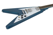 Load image into Gallery viewer, Used 2024 Gibson Custom Shop TRG Stinger Series Made-to-Measure 1967 Flying V VOS Bahama Blue #400377 (PDX)
