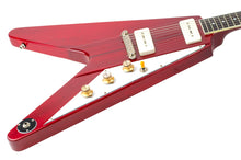 Load image into Gallery viewer, Used 2025 Banker V-Bird Lightly Aged Cherry w/OX4 P90 Pickups #0302 (PDX)
