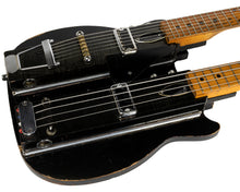 Load image into Gallery viewer, 1961-62 Gretsch Bikini Doubleneck Bass/Guitar Black #40892 (PDX)
