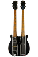 Load image into Gallery viewer, 1961-62 Gretsch Bikini Doubleneck Bass/Guitar Black #40892 (PDX)
